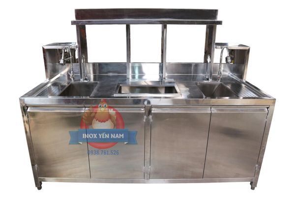 quầy pha chế inox