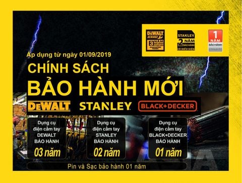 Hướng dẫn kích hoạt bảo hành STANLEY-DEWALT- BLACK & DECKER