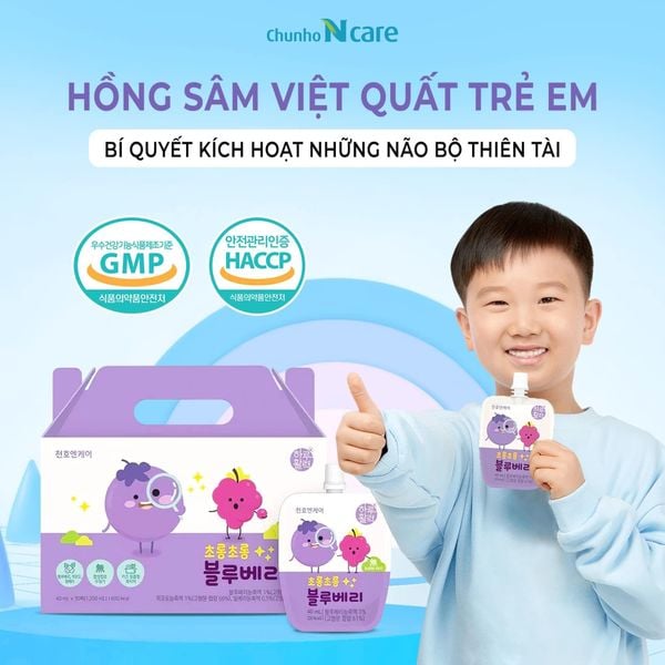 Hồng sâm Việt Quất trẻ em