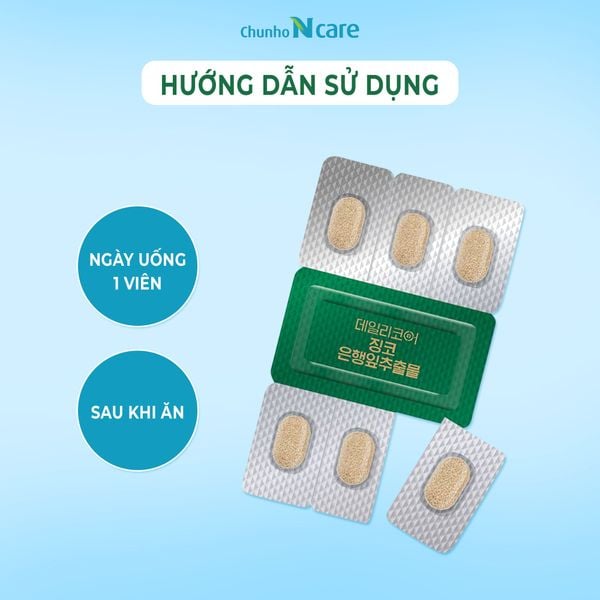 hướng dẫn sử dụng Viên uống bạch quả Ginko Biloba