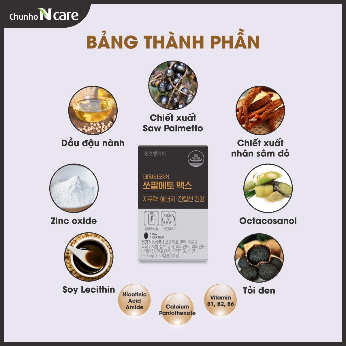 Thành phần viên palmetto