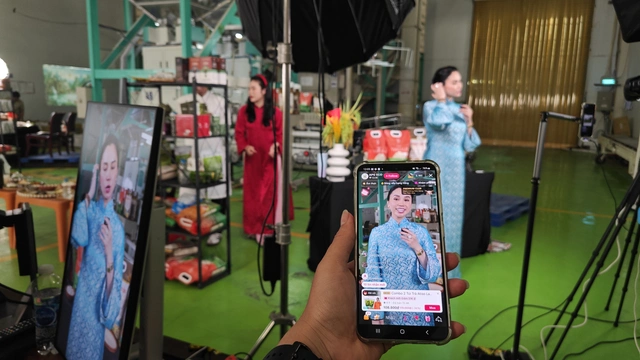 CEO Việt kiều livestream bán gạo tại nhà máy