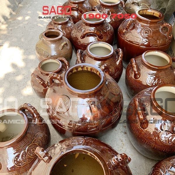 Chum ngâm rượu tráng men thích hợp cho gia đình hay nhà hàng