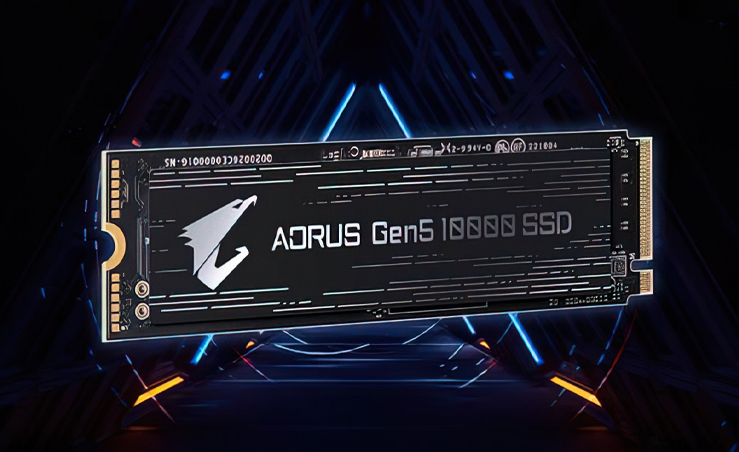 AORUS lộ diện SSD GEN 5 10000 M.2 NVMe cho tốc độ đọc lên đến 12.5GB/s