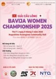 GIẢI CẦU LÔNG BAVIIJA WOMEN CHAMPIONSHIP 2025