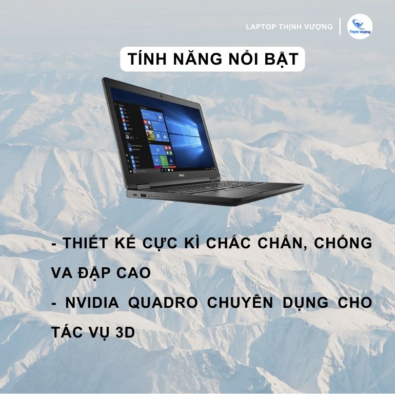 Dell Precision 5510 | Core i7 6820HQ | 8GB | 512GB likenew– Laptop Thịnh  Vượng