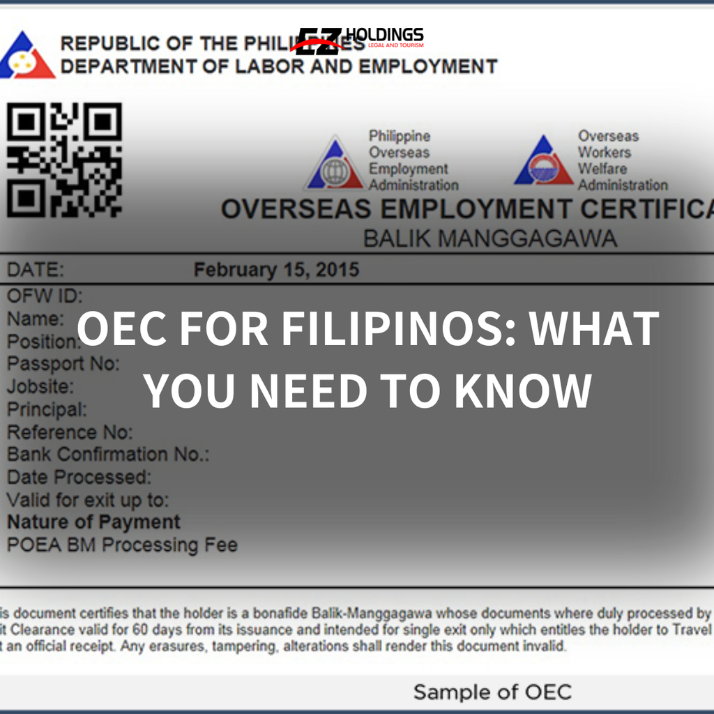 For Filipinos want to work in Vietnam: What you need to know about OEC ...