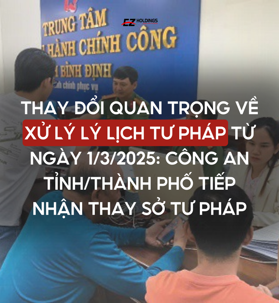 Thay đổi quan trọng về xử lý lý lịch tư pháp từ ngày 1/3/2025: Công an tỉnh/thành phố tiếp nhận thay Sở Tư pháp
