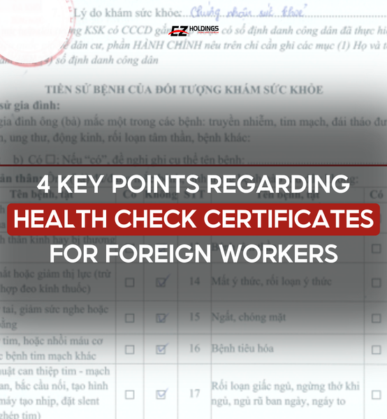 4 Key Points Regarding Health Check Certificates for Foreign Workers