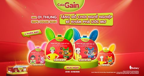COLOS GAIN TẶNG BÉ BỘ ĐỒ CHƠI KHÁM PHÁ ƯỚC MƠ NGHỀ NGHIỆP