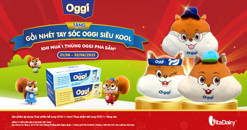 NHẬN GỐI NHÉT TAY SIÊU KOOL KHI MUA OGGI VANI VÀ OGGI VÁNG SỮA