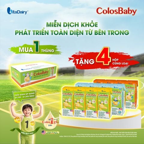 TẶNG NGAY CHO BÉ NGUỒN DINH DƯỠNG VÀ NĂNG LƯỢNG ĐỂ BÉ BỨT PHÁ VÀ CHINH PHỤC MỌI RÀO CẢN CÙNG SỮA DINH DƯỠNG PHA SẴN COLOSBABY