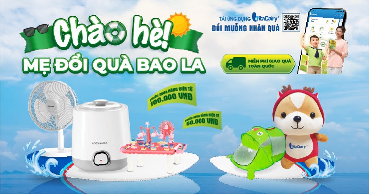 Mẹ Đổi Quà Bao La Từ Ứng Dụng Vitadairy - Đổi Muỗng Nhận Quà