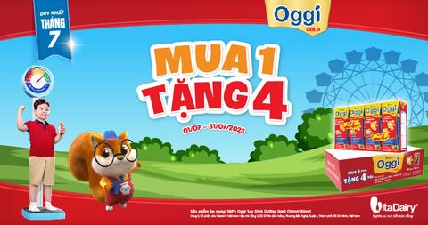 CHÀO THÁNG 7! MUA 1 ĐƯỢC 4 CÙNG OGGI GOLD!