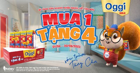 ƯU ĐÃI THÁNG 6, MUA 1 ĐƯỢC 4 CÙNG OGGI GOLD