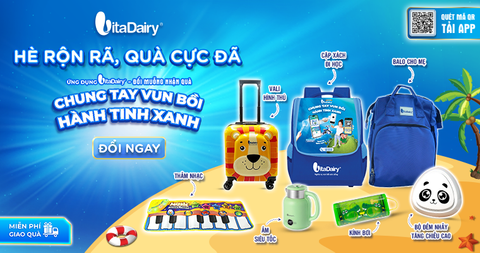 SỐNG XANH MỖI NGÀY, NHẬN QUÀ CỰC HAY CÙNG VITADAIRY