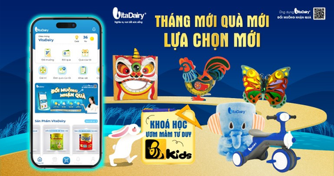 THÁNG MỚI QUÀ MỚI - HÀNG NGÀN QUÀ TẶNG CHO MẸ VÀ BÉ TRÊN ỨNG DỤNG “ĐỔI MUỖNG NHẬN QUÀ”