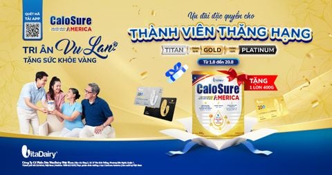 CALOSURE AMERICA TRI ÂN VU LAN TẶNG SỨC KHỎE VÀNG - ƯU ĐÃI ĐẶC QUYỀN DÀNH CHO THÀNH VIÊN THĂNG HẠNG