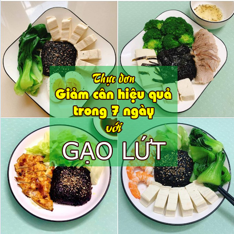 Chia sẻ thực đơn giảm cân hiệu quả trong 7 ngày với gạo lứt dẻo