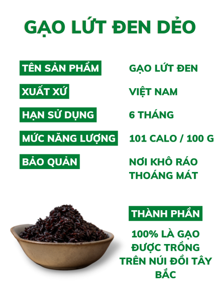 Mua Gạo Lứt Đen Dẻo ở Hà Nội | Mộc Việt Food