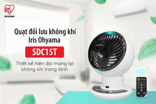 Quạt đối lưu không khí SDC15T – Iris Ohyama Vietnam Distributor