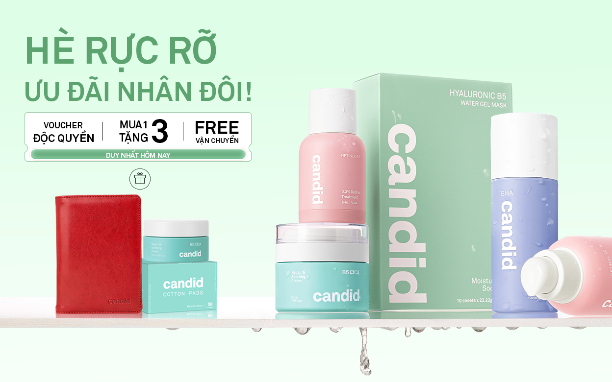 Đặc quyền khi mua sắm tại Website Candid