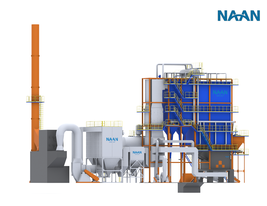 Boiler for the paper industry - Burning industrial waste meeting stand ...