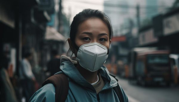 People are required to wear masks when going out to ensure health