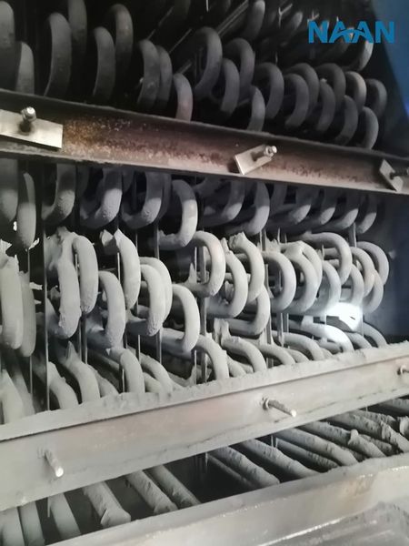 Heat exchange tubes of a hot water boiler