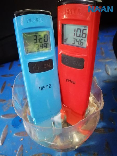 Định kỳ đo kiểm pH và độ cứng của nước lò hơi