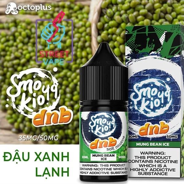 Giới Thiệu Tinh Dầu Smokio 49 DNB Salt Mung Bean Ice :