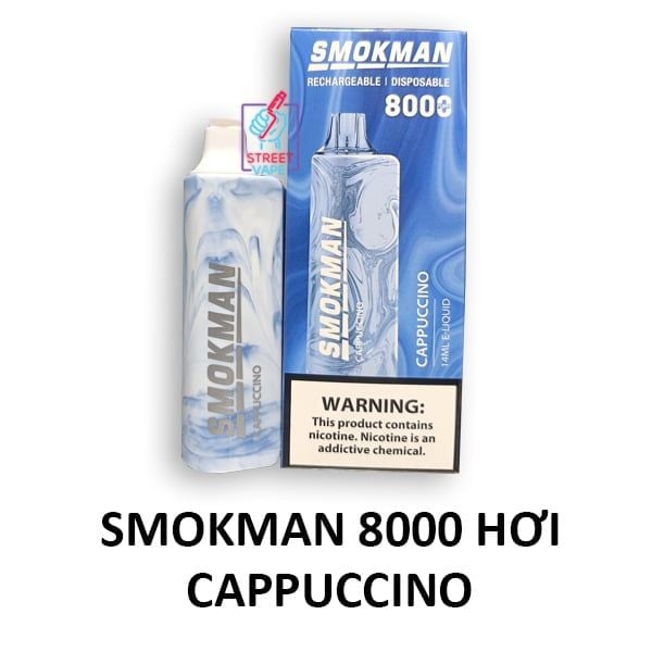 Thiết kế của Smokman 8000 Puffs Disposable Pod