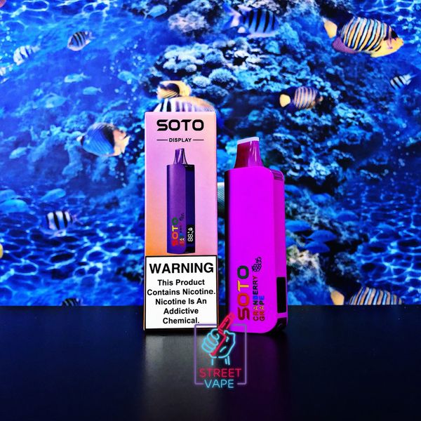 Soto Display 8000 Puffs Disposable Pod Cranberry Grape