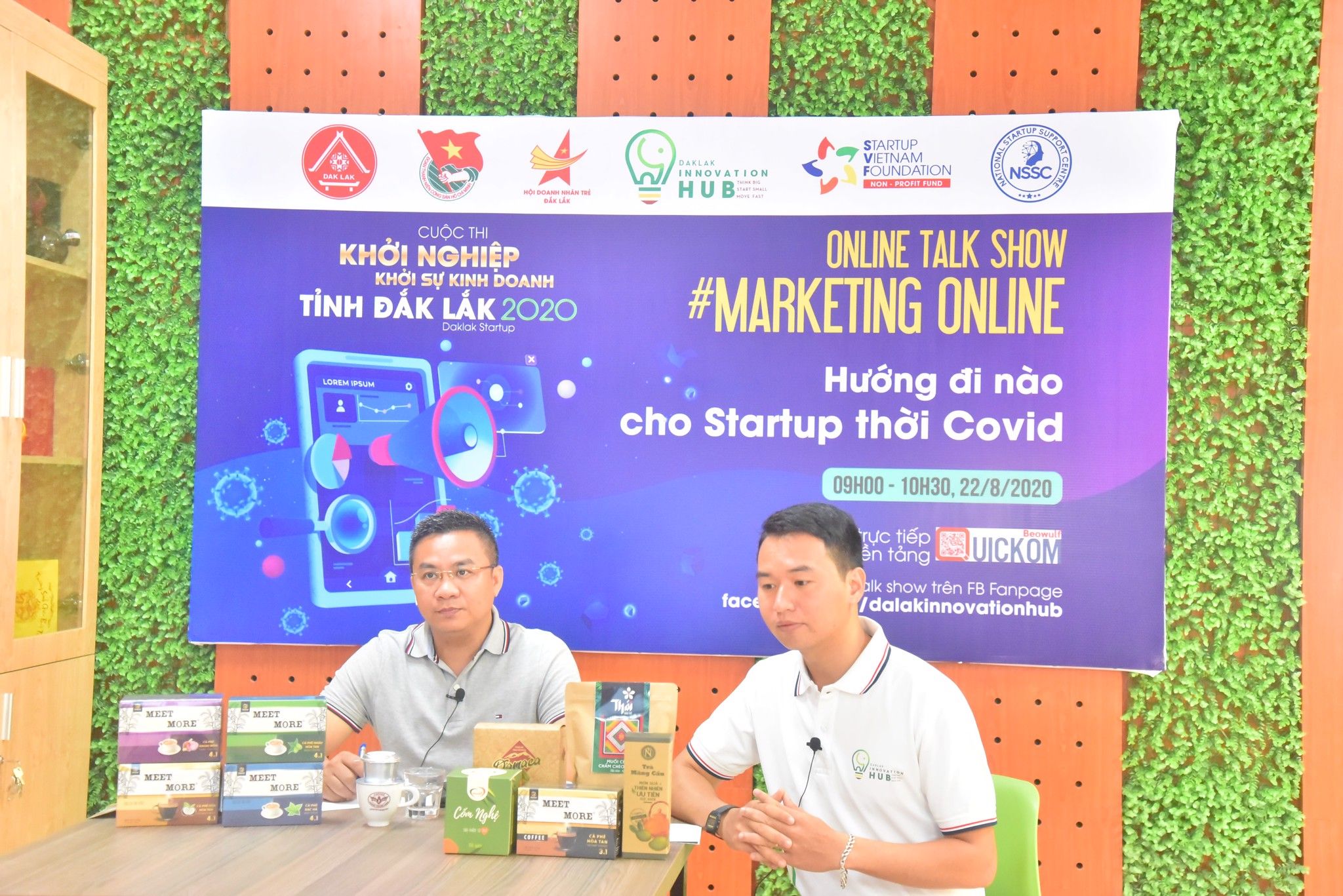 CEO Nguyễn Ngọc Luận trong buổi Livestream Vườn ươm doanh nghiệp
