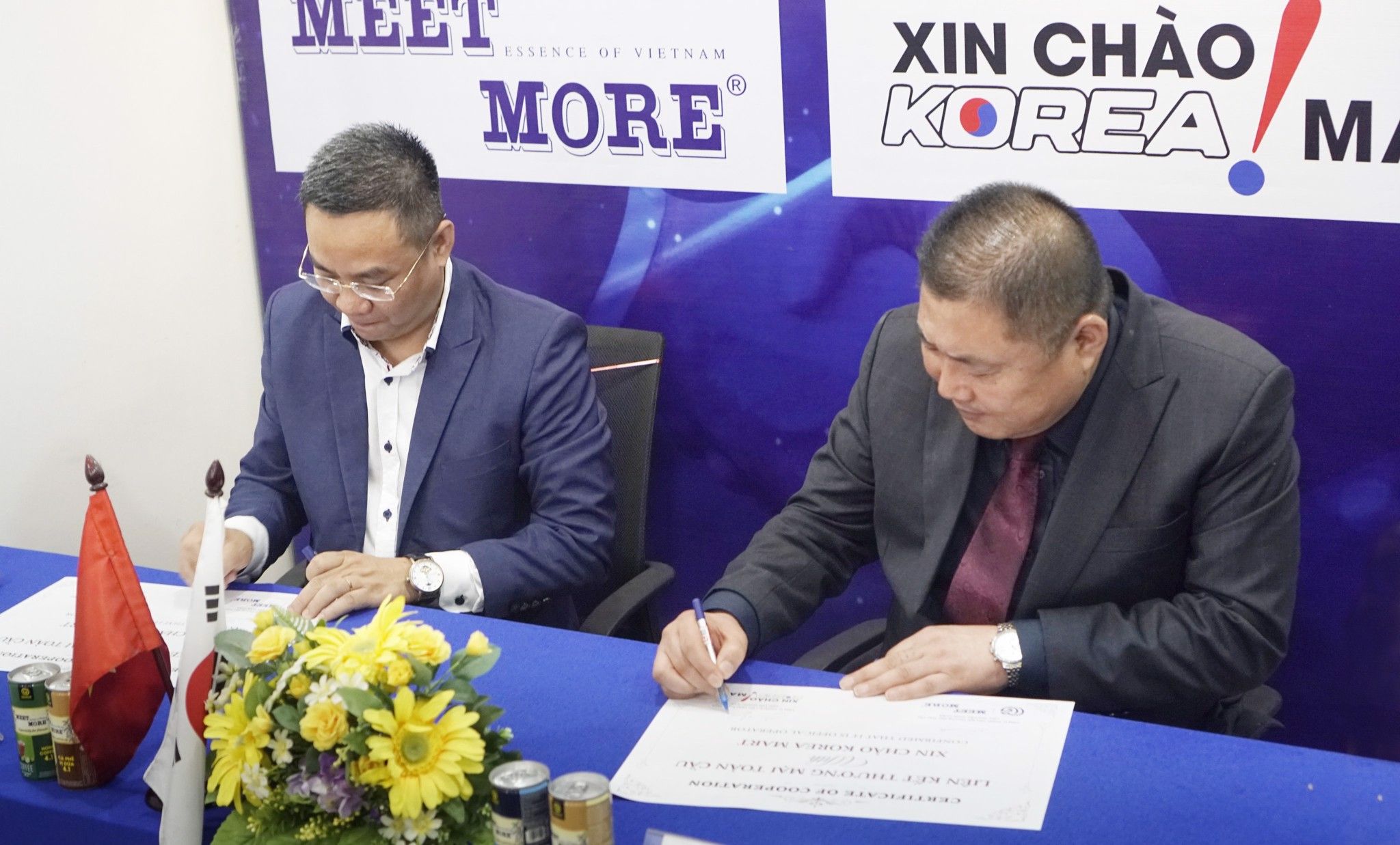 Meet More ký kết hợp tác với chuỗi siêu thị mini Xin Chào Korea Mart