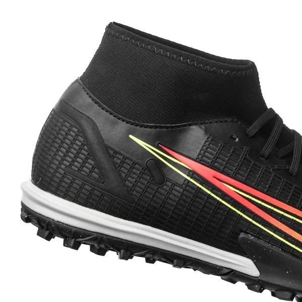 Giày đá banh NIKE MERCURIAL SUPERFLY 8 ACADEMY TF BLACK X PRISM - BLACK/CYBER YELLOW/OFF NOIR