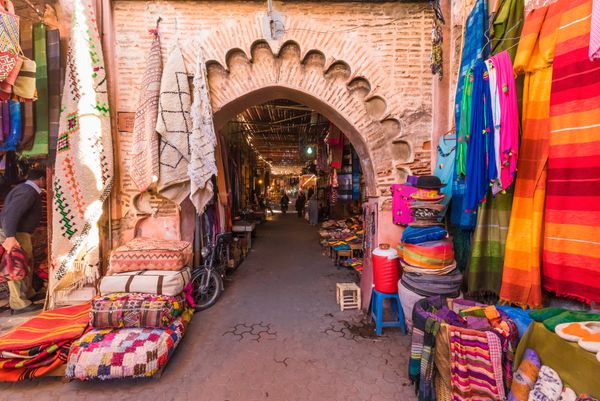 khu chợ tại maroc morocco
