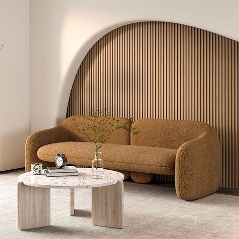 Cách trang trí phòng khách nhà cấp 4 với sofa băng