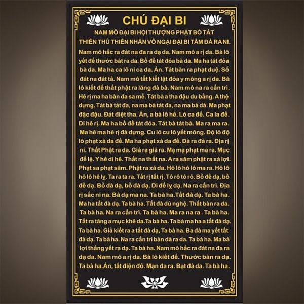 Ý NGHĨA CHÚ ĐẠI BI