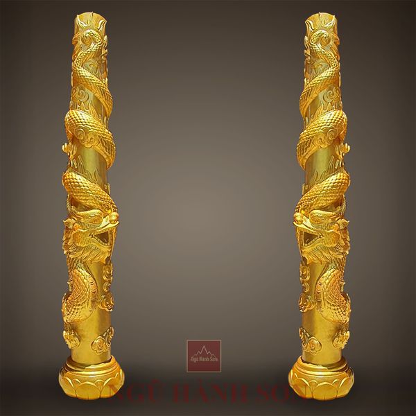 Cột Rồng Bằng Đá – Biểu Tượng Uy Nghi Trong Kiến Trúc Tâm Linh