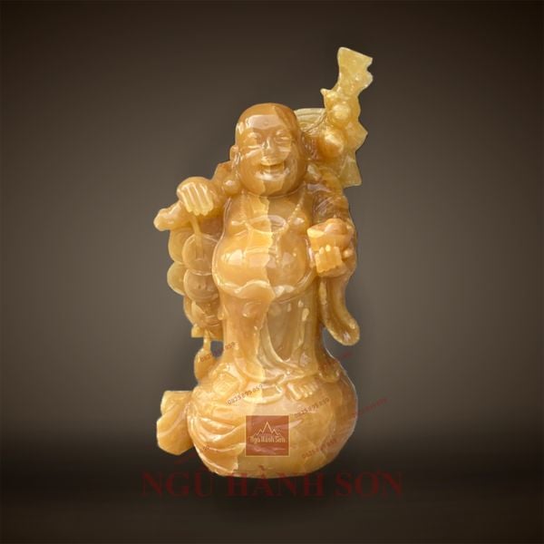 🪷 Tượng Phật Di Lặc Bằng Đá Hoàng Long Ngọc – Biểu Tượng Hạnh Phúc và Thịnh Vượng