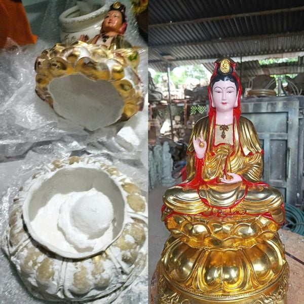 Sơn Sửa Tượng Phật, Đắp Y, Phục Hồi, Làm Mới Tượng – Ngũ Hành Sơn