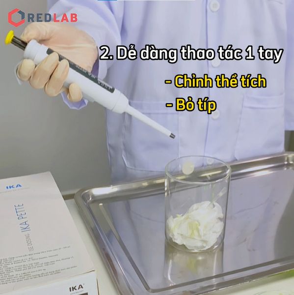 Micropipet đơn kênh IKA Pette Fix. RedLAB