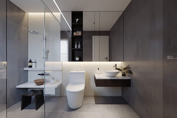 10 mẫu thiết kế phòng tắm đẹp đơn giản sang trọng