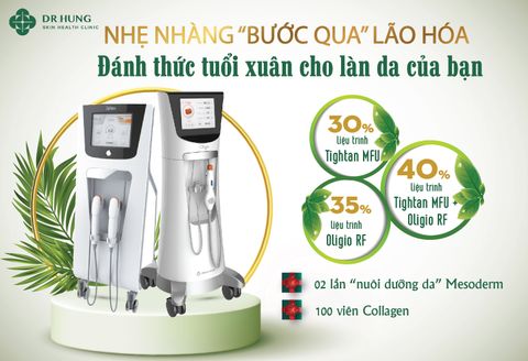 Dr.Hung Skin Health Clinic tặng chương trình khuyến mãi đặc biệt đến 40% đến tháng 6/2022