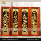 5 bộ tranh tứ quý bằng đồng dành cho người sành chơi tranh