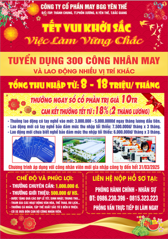 BÙNG NỔ CƠ HỘI VIỆC LÀM 2025 - NHẬN NGAY THU NHẬP KHỦNG! 🚀
