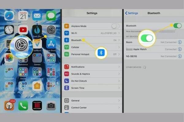 Cách kết nối Bluetooth với điện thoại iPhone, iPad