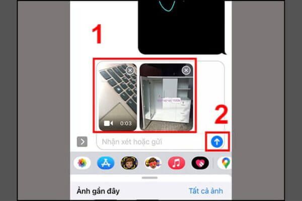 Chia sẻ ảnh với iMessage