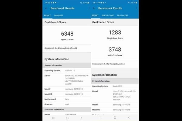 Đánh giá điện thoại trên Geekbench 5